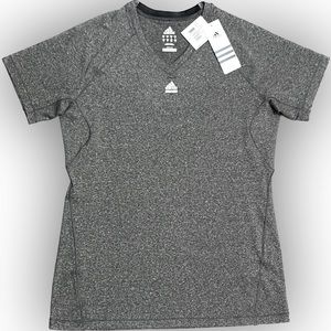 Adidas Techfit T-shirt, size L, Gray, V-neck
Women's Short Sleeve Fitted